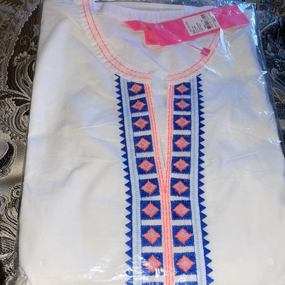 Lilly Pulitzer Rosa Tunic resort white size Medium worn once - Picture 7 of 8